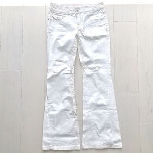 NWOT flared jeans white denim pants